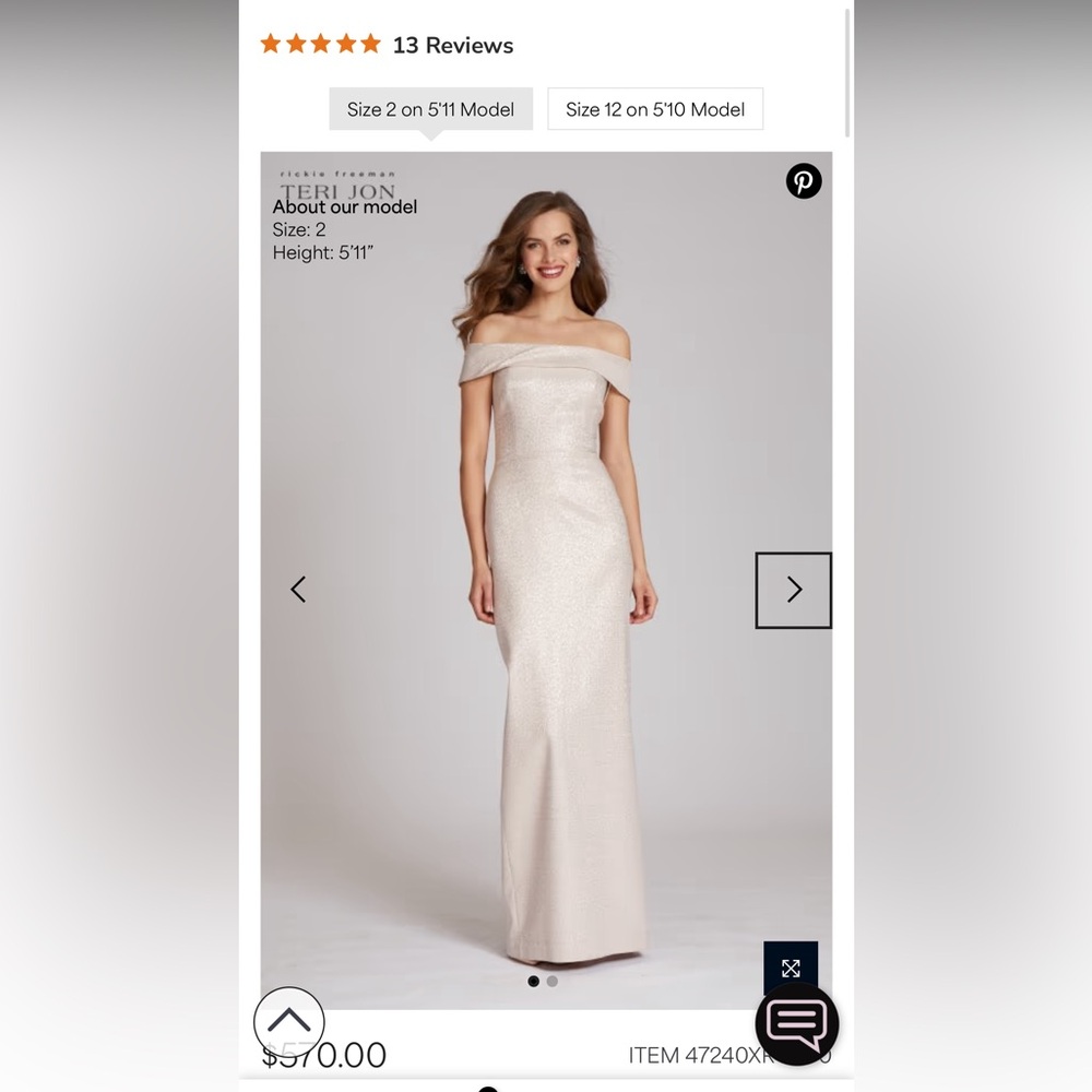 Elegant Cream Off-Shoulder Gown